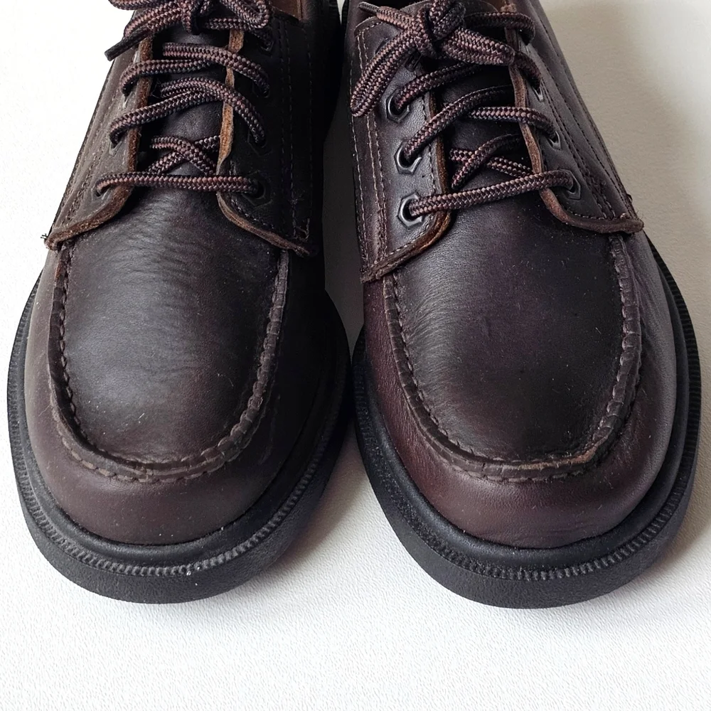 Vintage Eastland USA Genuine Leather Moc Toe Oxford Shoes Brown Men’s 9.5M